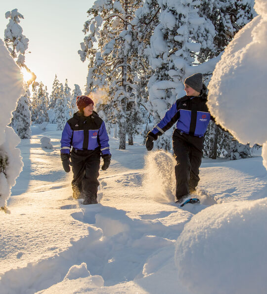 Snowshoeing in Finnish Lapland, image courtesy of Safartica