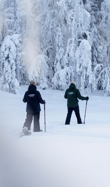 Snowshoeing at Arctic Lumo Resort
