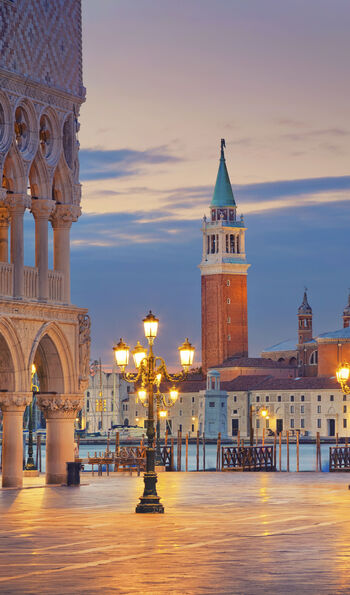 Dusk in St Mark's Square, Venice