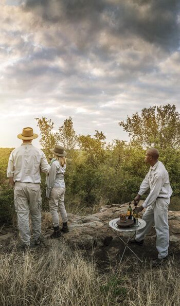 Sundowners at Dulini Lodge, Sabi Sand Game Reserve, Kruger National Park