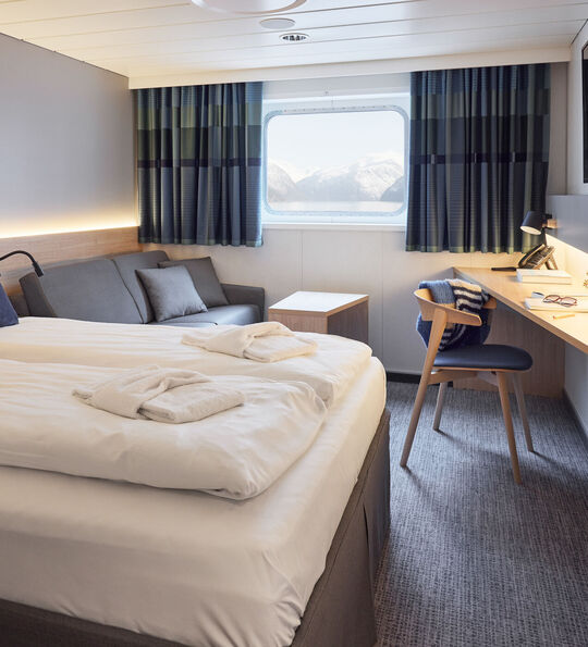 Superior Seaview Cabin, Havila Voyages