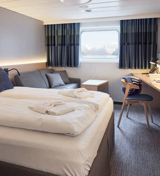 Superior Seaview Cabin, Havila Voyages