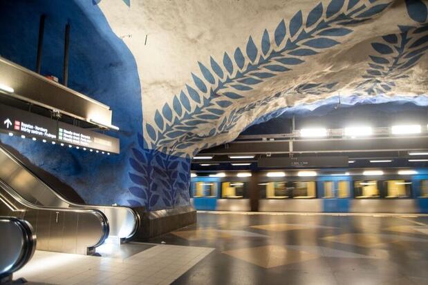 T-Centralen subway station in Stockholm, Sweden