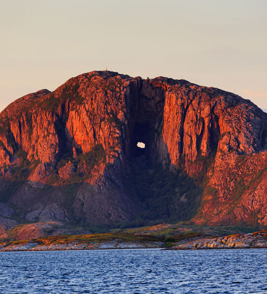 Torghatten mountain, Norway
