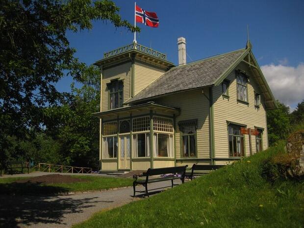 Image of historic Troldhaugen the former home of Edvard Greig 