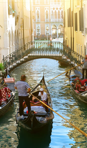 Gondolas in Venice