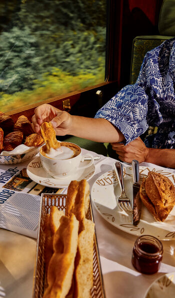 Breakfast on the Venice Simplon-Orient-Express