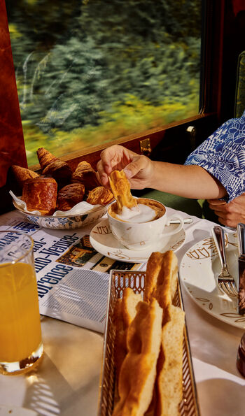 Breakfast on the Venice Simplon-Orient-Express