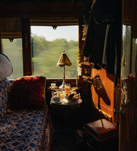 Twin Historic Cabin aboard the Venice Simplon-Orient Express