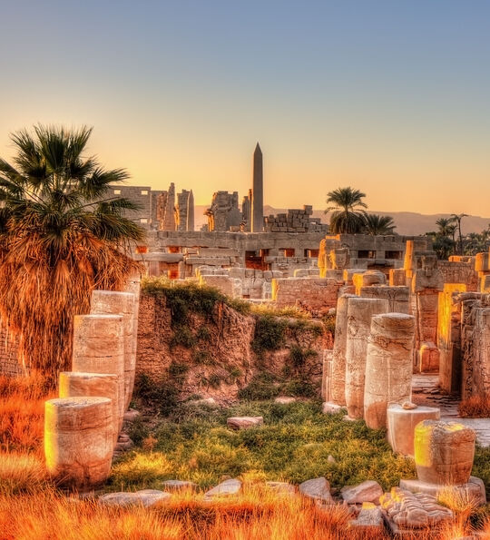 View of Karnak temple near Luxor